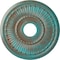 Ekena Millwork Melonie Ceiling Medallion (Canopies up to 6 3/8"), 16"OD x 3 5/8"ID x 3/4"P, Copper Green Patina CM16MLCGS - alternate 1